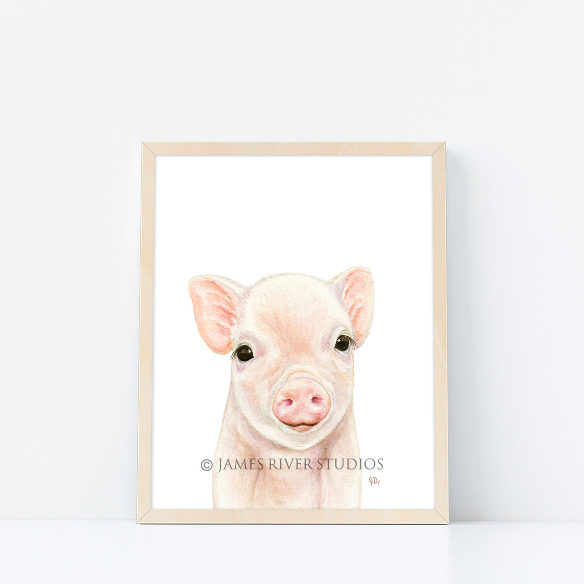 Pig Portrait Print