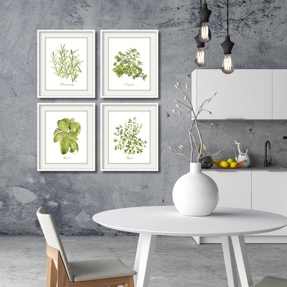 Herb Prints Set of 4