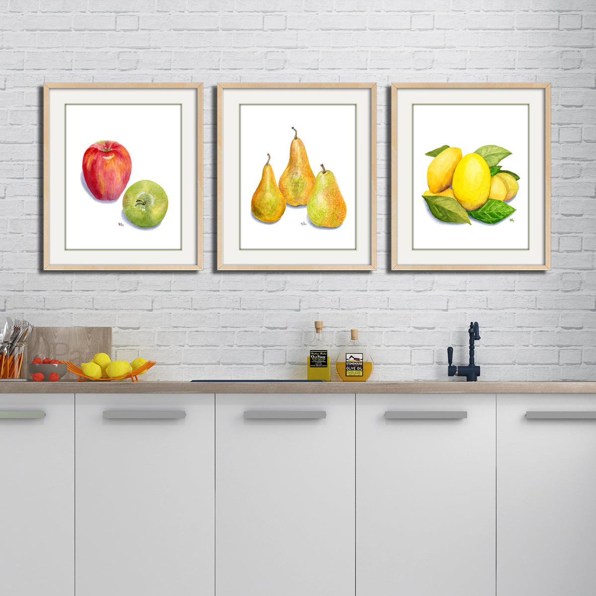 Fruit Prints Set of 3