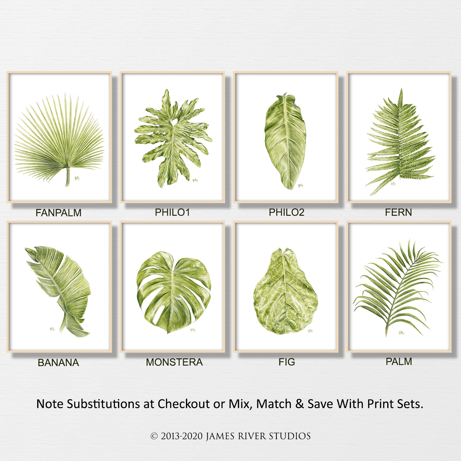philodendron art deco painting Philodendron #1 Print - Tropical Leaf Art