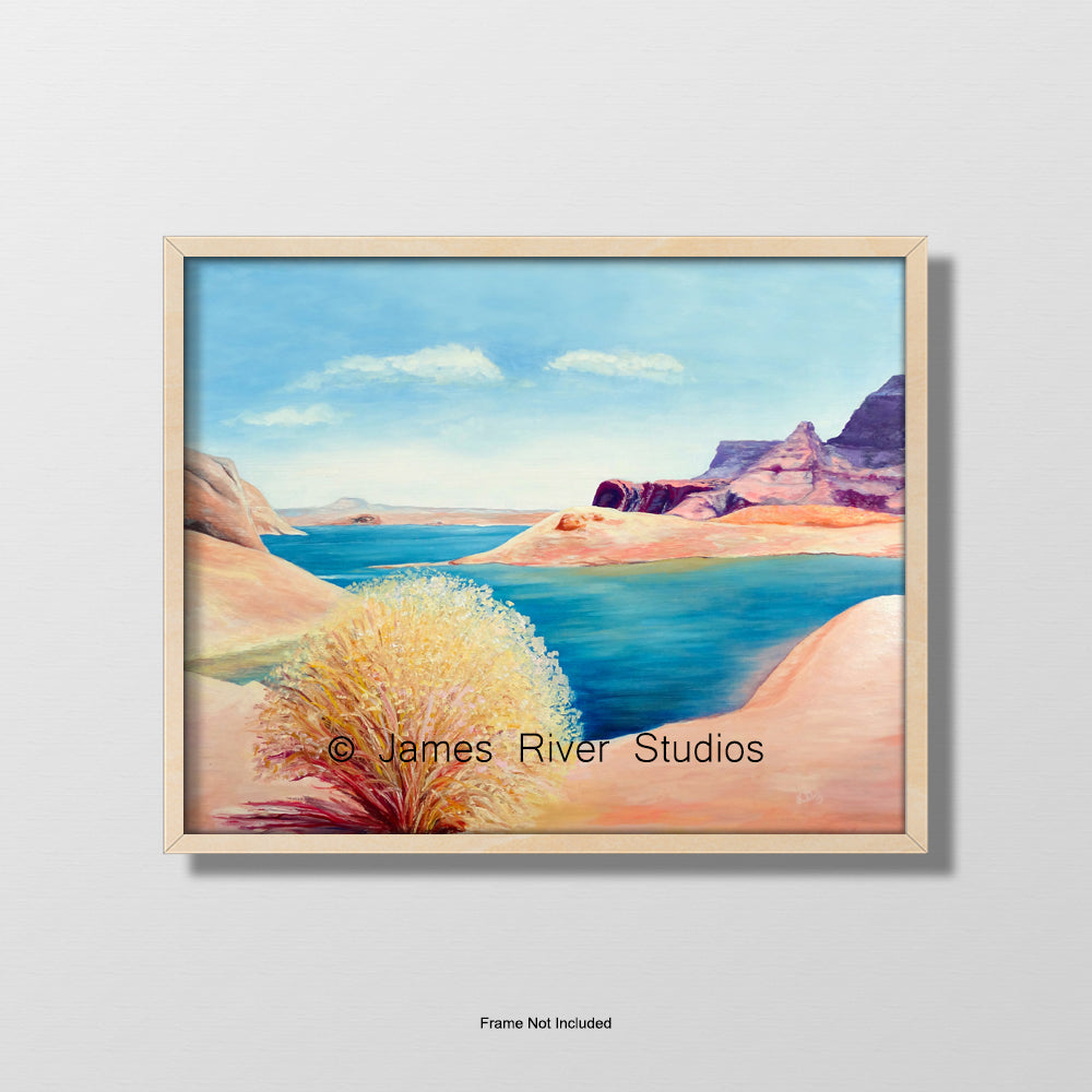 Desert Lake Landscape Print