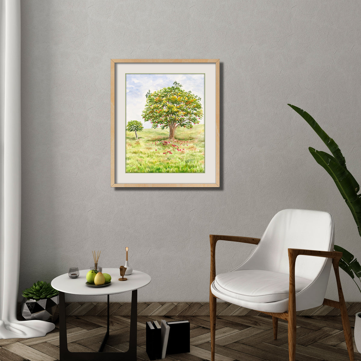Apple Tree Landscape Print