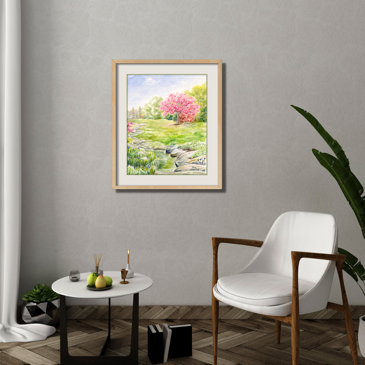 Cherry Tree Landscape Print