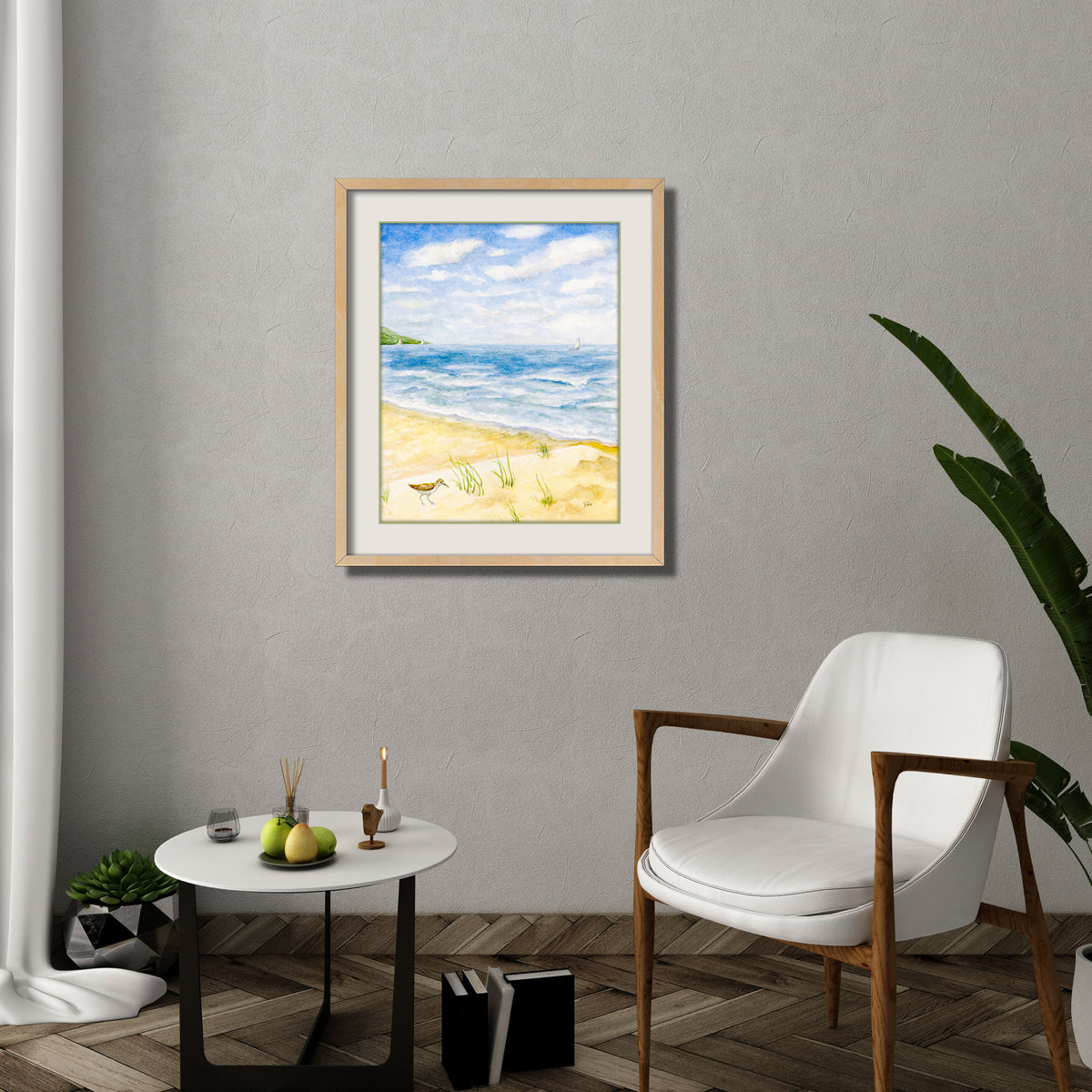 Sandpiper Beach Seascape Print