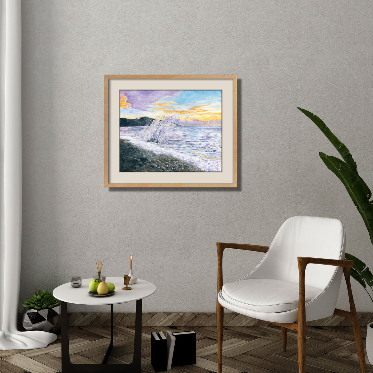 Sunset Beach Seascape Print