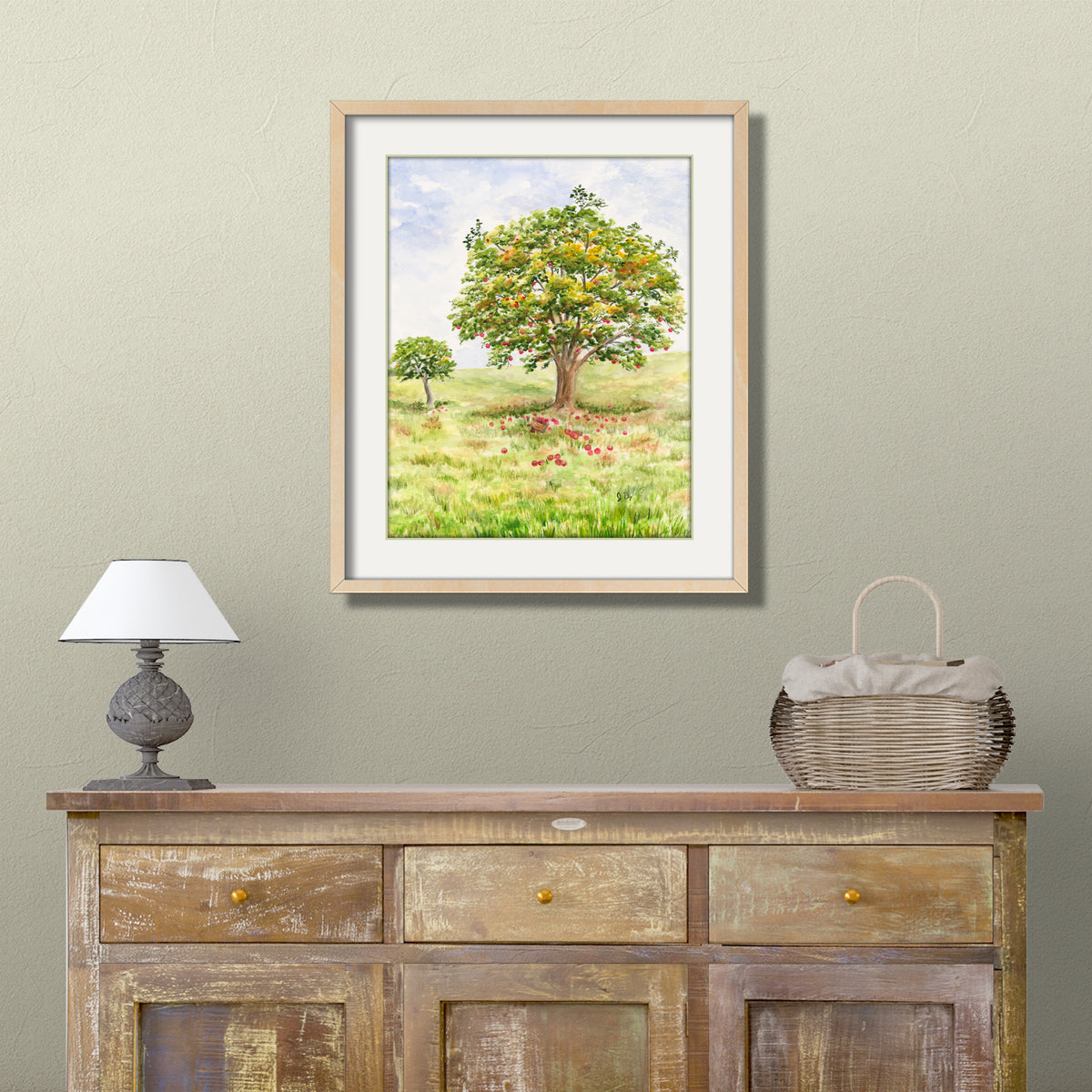 Apple Tree Landscape Print