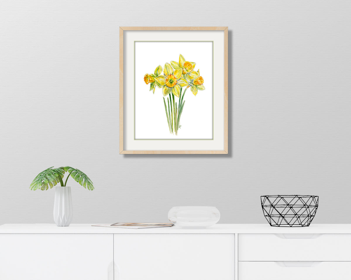 Yellow Daffodils Print