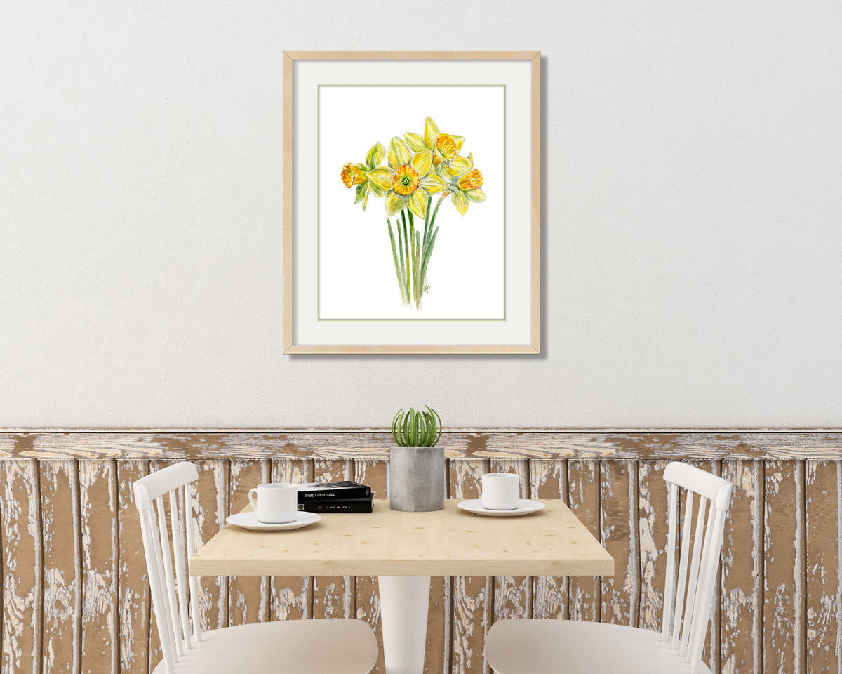 Yellow Daffodils Print