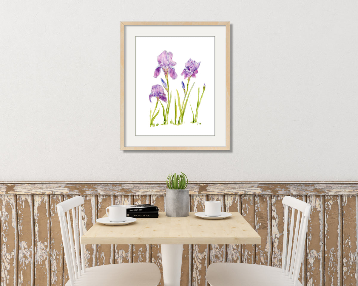 Irises #2 Flower Print