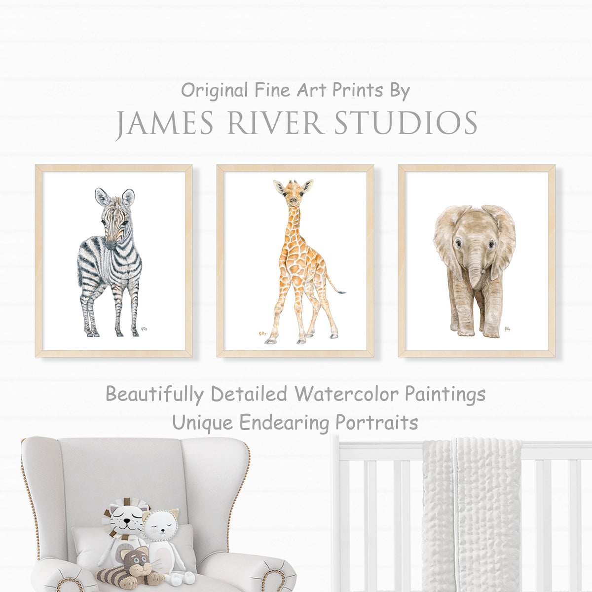 Safari Animal Prints Set of 3