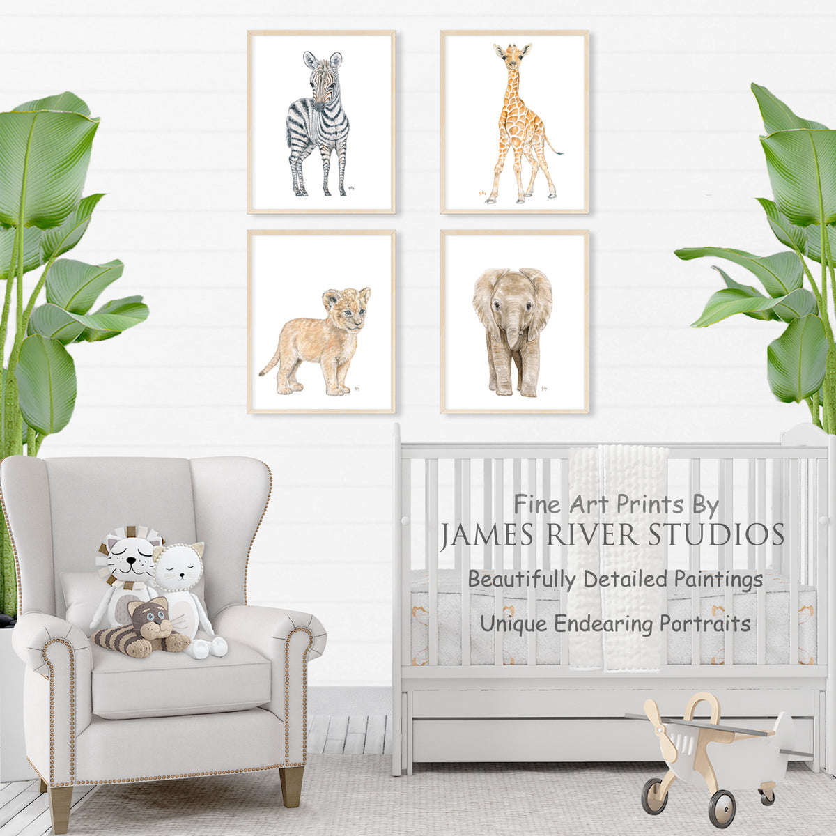 Safari Animal Prints Set of 4