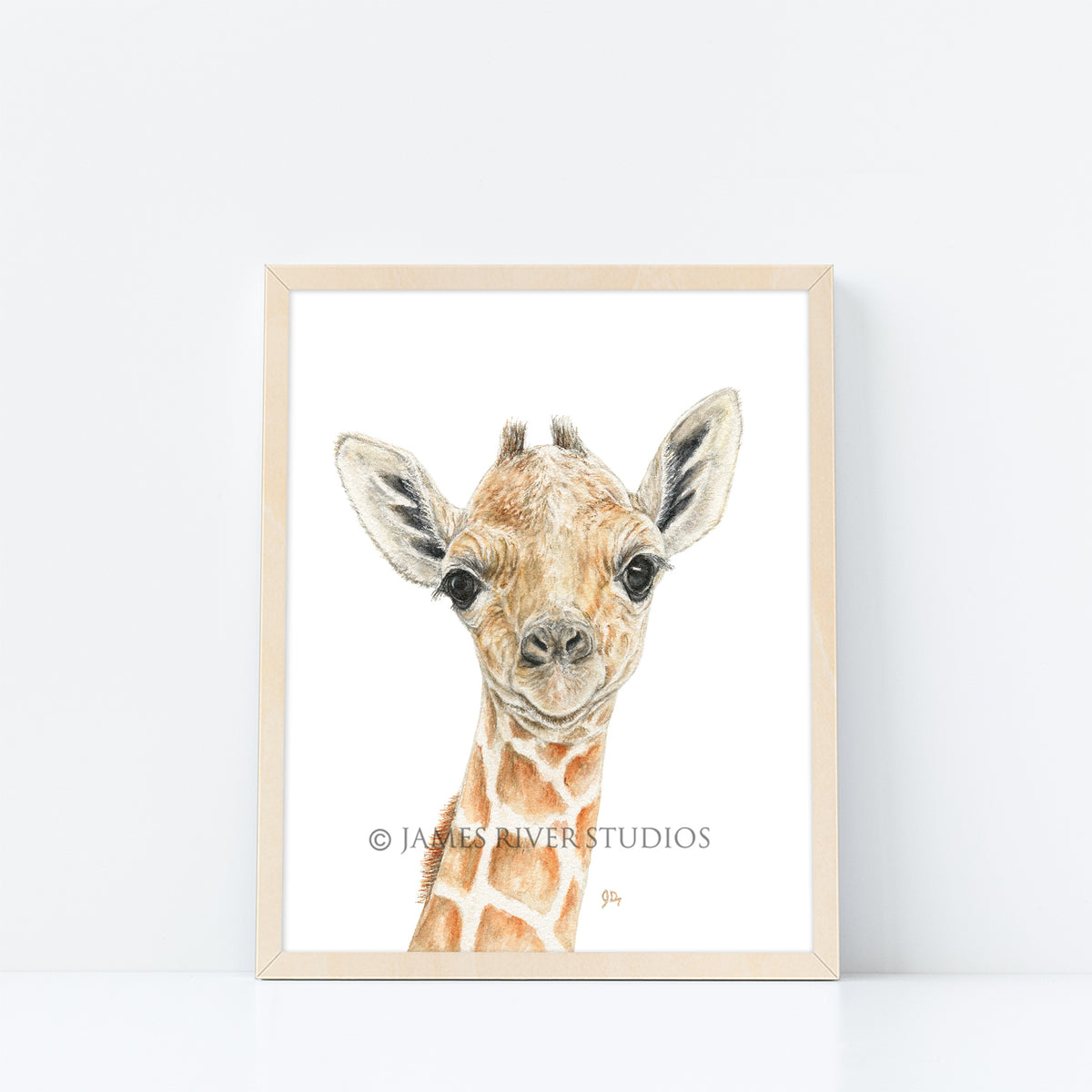 Safari Animal Portrait Print Set 6