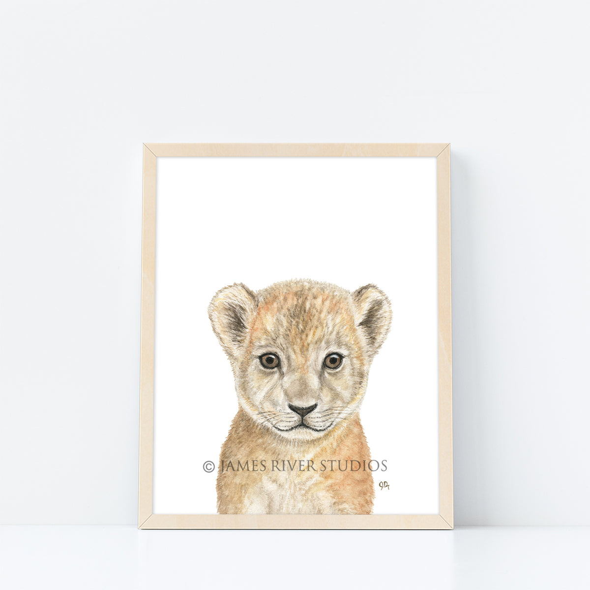 Safari Animal Portrait Print Set 4