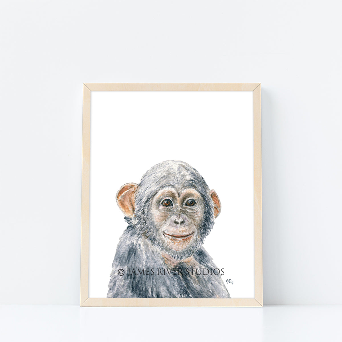 Safari Animal Portrait Print Set 6