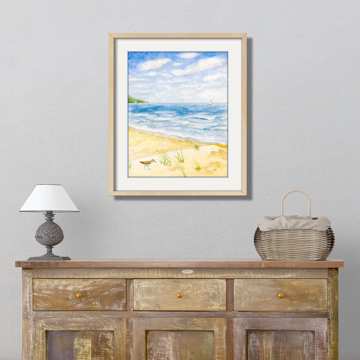 Sandpiper Beach Seascape Print