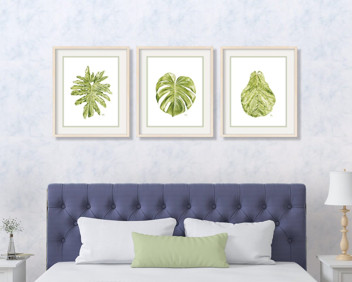 Tropical Leaves Print Set of 3